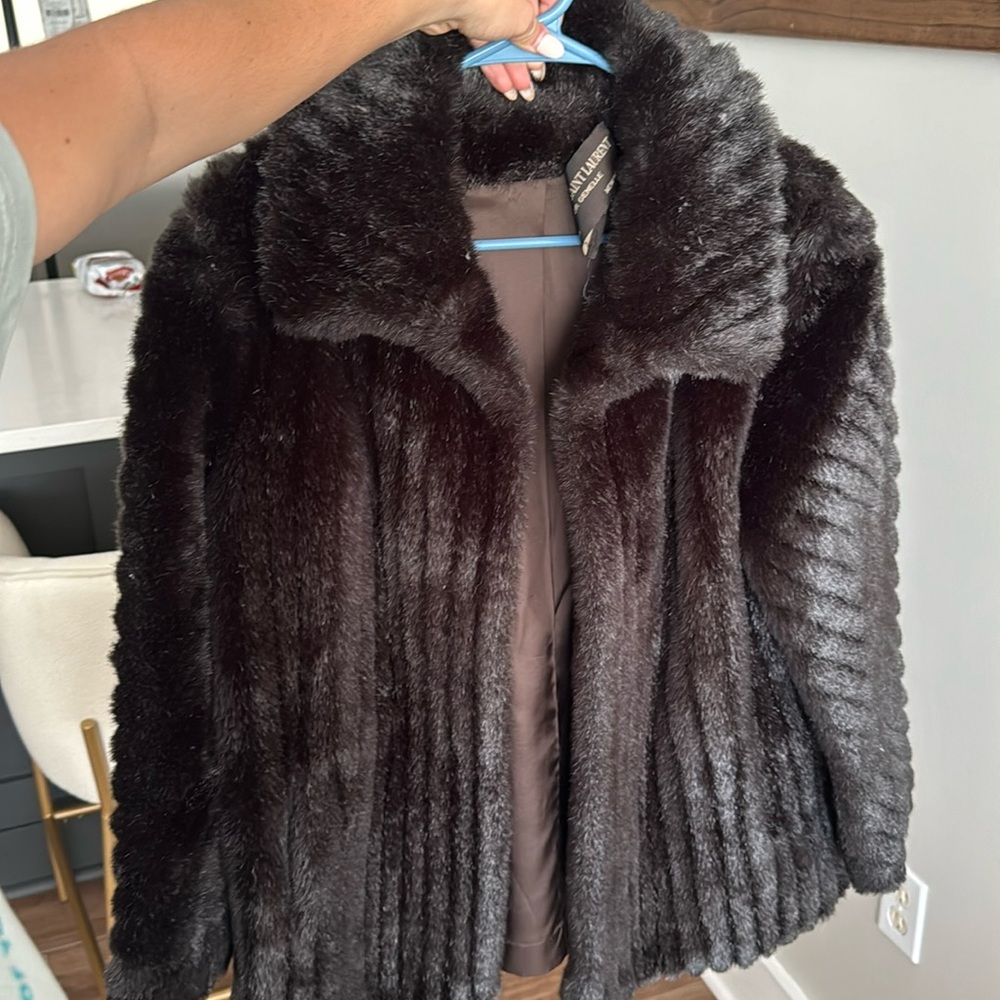 YSL fur coat